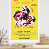 Poster Western Boy (Vintage Américain Firecracker) (Cuisine)