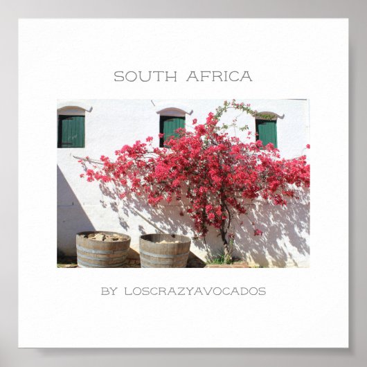 Poster Western Cape Wine Farm Building Cityscape (Devant)