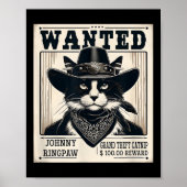 Poster Western Cat Cowboy Muchshot Recherché (Devant)
