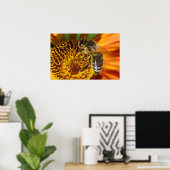 Poster Western Honey Bee Macro (Bureau à domicile)