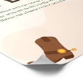 Poster Western How Big is Her Belly Baby shower Game (Coin)