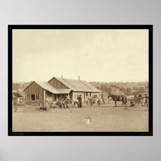 Poster Western Ranch House SD 1888 (Devant)