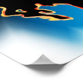 Poster Western Rodeo Bucking Bronco Horse et Cowboy (Coin)