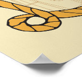 Poster Western Rodeo Fête à thème 1er Rodéo Anniversaire (Coin)