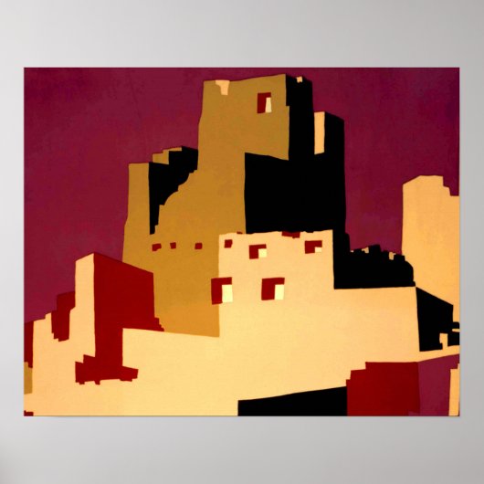 Poster Western Southwest Pueblo WPA National (Devant)