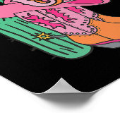 Poster Western Texas Giddy Up Cowboy Boots Cactus (Coin)