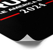 Poster Western Trump Cowboy Vous Avez Manqué Trump 2024 U (Coin)