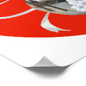 Poster Westie dans un ornement de vacances (Coin)