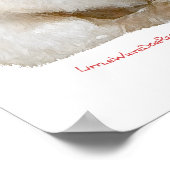 Poster Westie d'hiver dans une écharpe rouge (Coin)