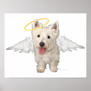 Poster Westie Guardian Angels