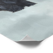 Poster Westie Scottie hiver (Coin)