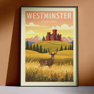 Poster Westminster Colorado vintage