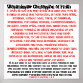 Poster Westminster Confession Ch. 2 Section 1 et 3 (Devant)