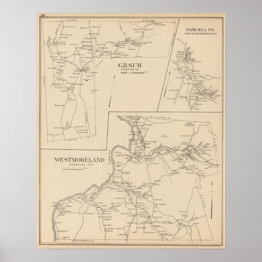 Poster Westmoreland, Gilsum (Devant)
