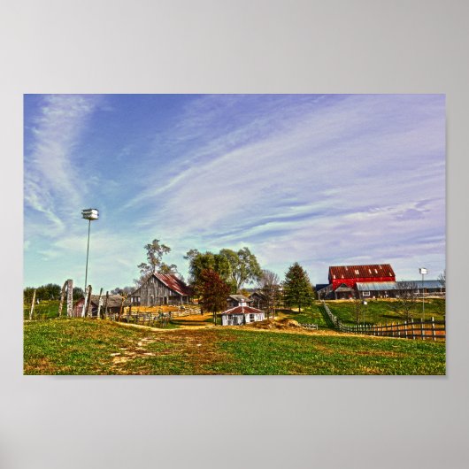 Poster Weston, Missouri, ferme (Devant)