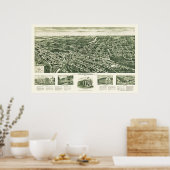 Poster Westwood, NJ Carte panoramique - 1924 (Cuisine)