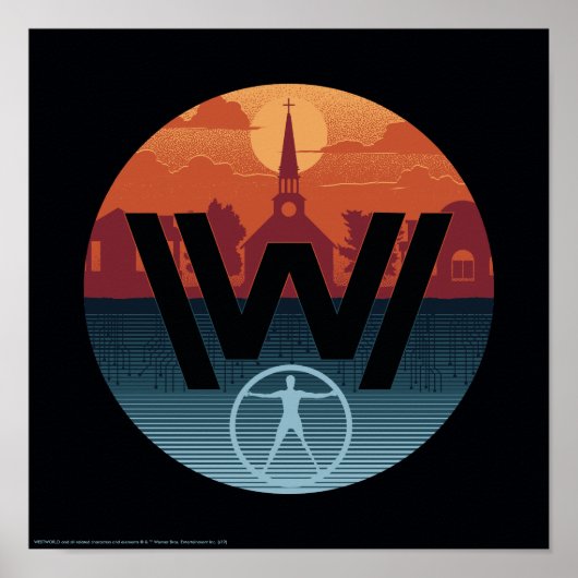 Poster Westworld | Logo de l'église Escalante (Devant)