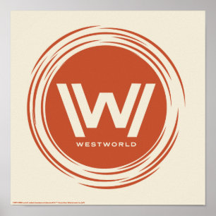 Poster Westworld   Logo Sun stylisé