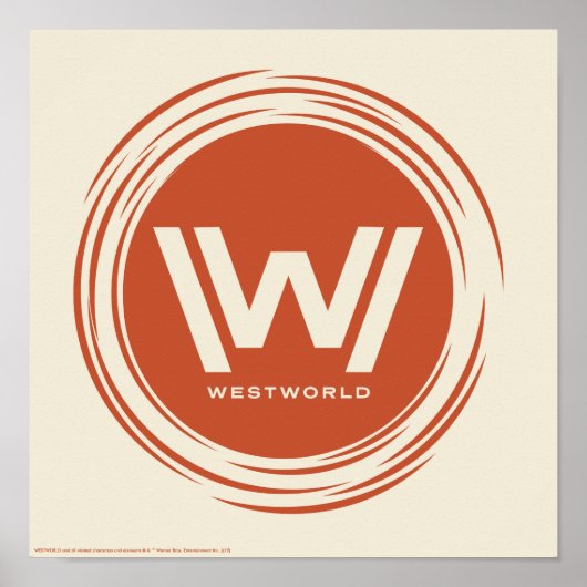 Poster Westworld | Logo Sun stylisé (Devant)