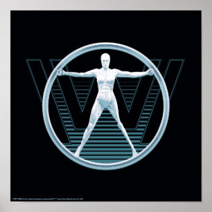 Poster Westworld   Logo Vitruvian Android