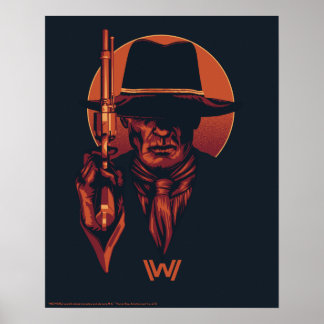 Poster Westworld | Man in Black With Revolver