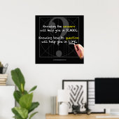 POSTER: weten hoe je vragen moet stellen helpt je Poster (Thuiskantoor)