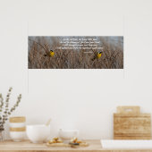 Poster Wetlands Birds Isaiah 41:10 Print (Cuisine)