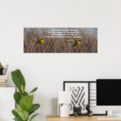 Poster Wetlands Birds Isaiah 41:10 Print (Bureau à domicile)