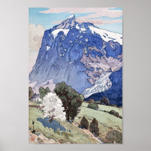 Poster Wetterhorn, Hiroshi Yoshida, abattoir (Devant)