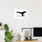 Poster Whale decorative (Bureau à domicile)
