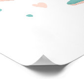 Poster Whale Hello There Cute Nursery and Kids Room (Coin)