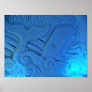 Poster Whale room at Hotel de Glace, Québec, Canada