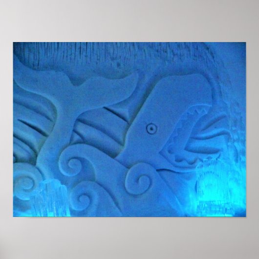 Poster Whale room at Hotel de Glace, Québec, Canada (Devant)