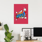 Poster Wham Comic Book Funny Sound Effects (Bureau à domicile)