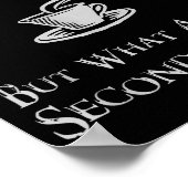Poster What About 2nd Coffee _ Funny Nerdy High Fantasy (Coin)