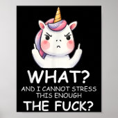 Poster What &amp; I Cannot Stress This Enough The Fck Sig (Devant)