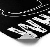 Poster What_ - Chat Drôle Avec Design Graphique Couteau (Coin)