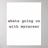 Poster What Going On With My Career (Devant)