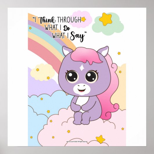 Poster what I do What I say wall art (Devant)