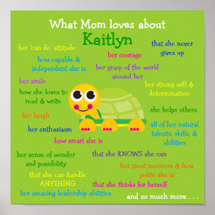 Poster What Mom Loves About Kaitlyn