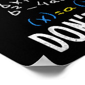 Poster What part of dont you understand for math teacher (Coin)