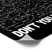 Poster What Part Of Don't You Understand Funny Math Mathe (Coin)