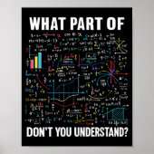 Poster What Part Of Don't You Understand _ Funny Math Tea (Devant)
