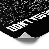 Poster What Part Of Don't You Understand Funny Math Teach (Coin)