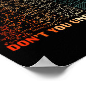 Poster What Part Of Don't You Understand Funny Math Teach (Coin)