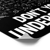 Poster What Part Of Don't You Understand - Science Math C (Coin)