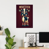 Poster Whatever Cow – Funny Cartoon Character Art (Bureau à domicile)