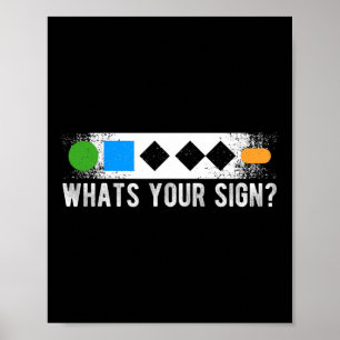 Poster Whats Your Sign Sliding Sport Snowboard