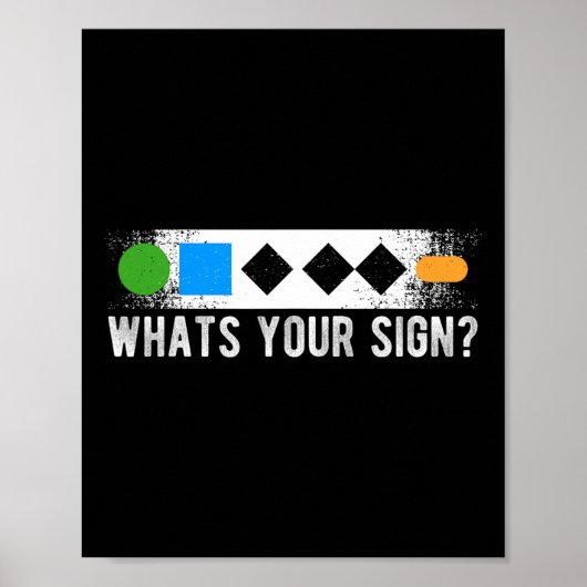 Poster Whats Your Sign Sliding Sport Snowboard (Devant)