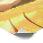 Poster Wheat fields at sunrise (Coin)